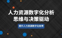 人力資源數(shù)字化分析思維與決策驅(qū)動